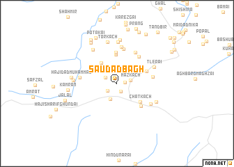 map of Saudād Bāgh