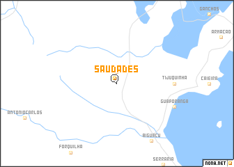 map of Saudades