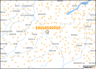 map of Saudāgarpur