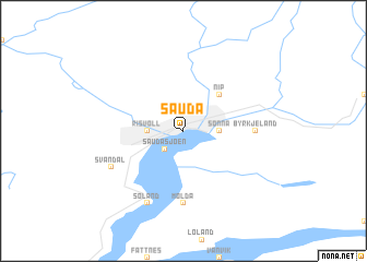 map of Sauda