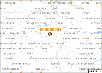 map of Saudemont