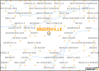 map of Saudreville