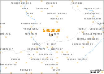 map of Saudron