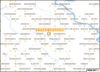 map of Sauerbrunnen
