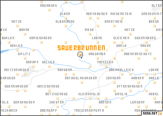 map of Sauerbrunnen