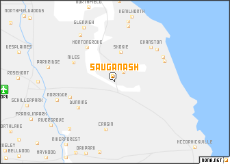 map of Sauganash