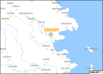 map of Saugan