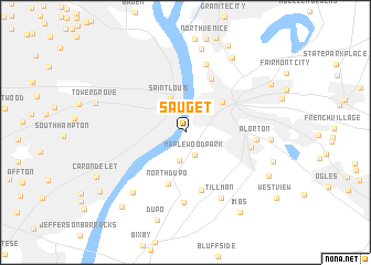 map of Sauget