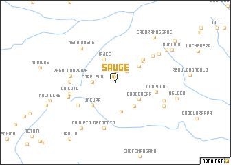 map of Saúge