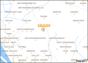 map of Saugon