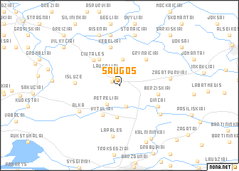 map of Saugos