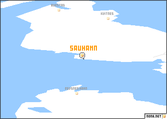 map of Sauhamn