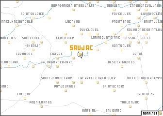 map of Saujac