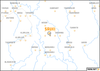 map of Sauki