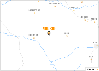 map of Saukum