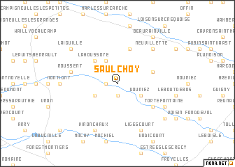 map of Saulchoy