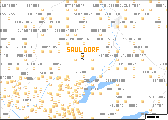 map of Sauldorf