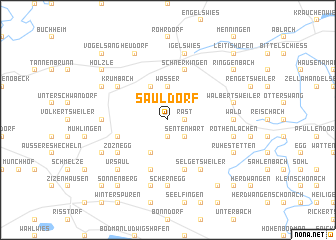 map of Sauldorf