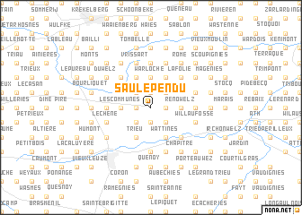 map of Saule Pendu