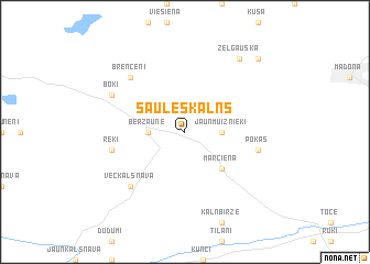 map of Sauleskalns