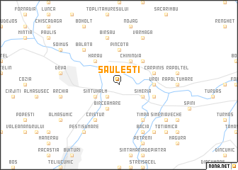 map of Săuleşti