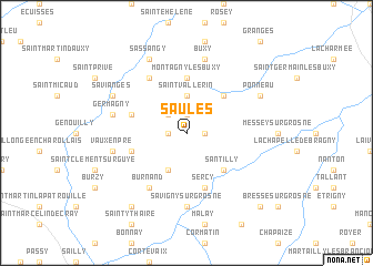 map of Saules