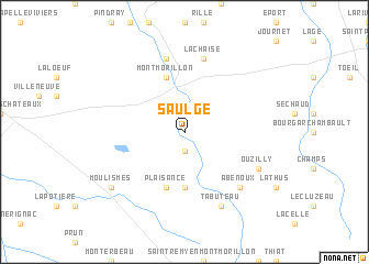 map of Saulgé