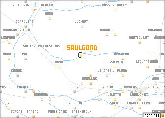 map of Saulgond