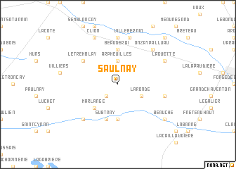map of Saulnay