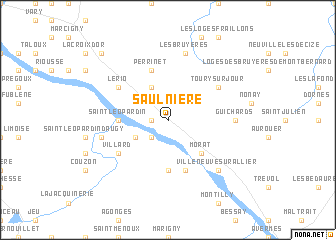 map of Saulnière