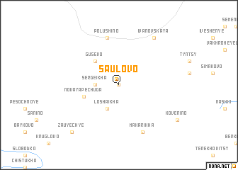 map of Saulovo