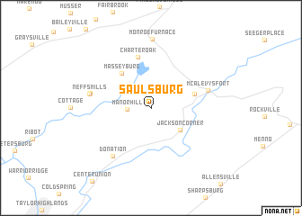 map of Saulsburg