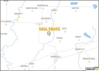 map of Saulsburg