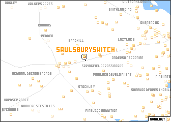 map of Saulsbury Switch