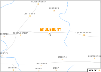 map of Saulsbury