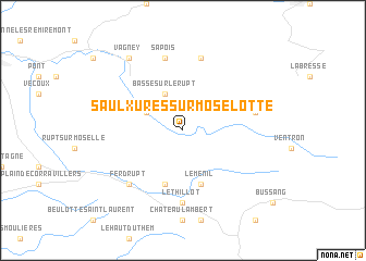map of Saulxures-sur-Moselotte