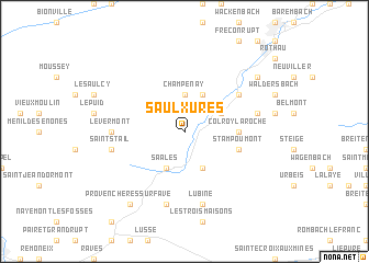 map of Saulxures