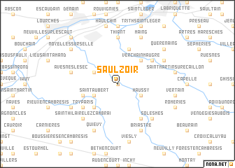 map of Saulzoir