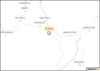 map of Saül