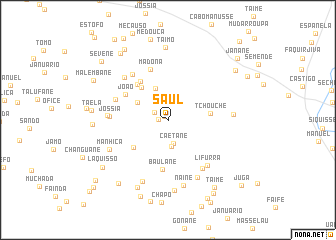 map of Saúl