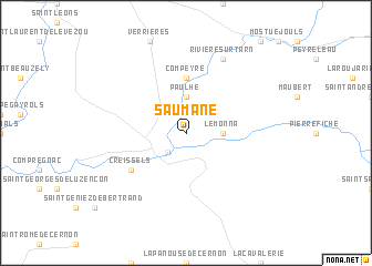 map of Saumane