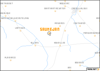 map of Sauméjan