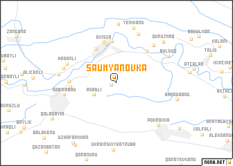 map of Şaumyanovka