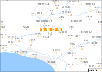 map of Saunaküla