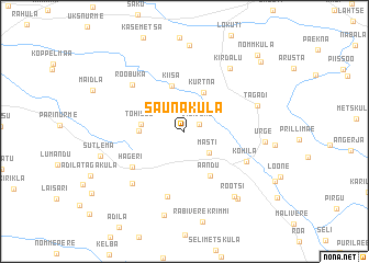 map of Saunaküla