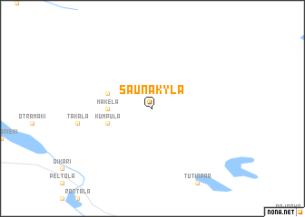 map of Saunakylä