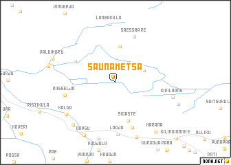 map of Saunametsa