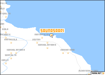 map of Sauna-Saari
