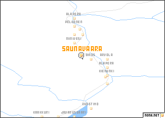 map of Saunavaara