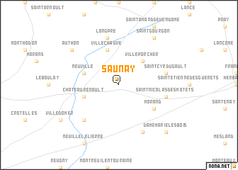map of Saunay